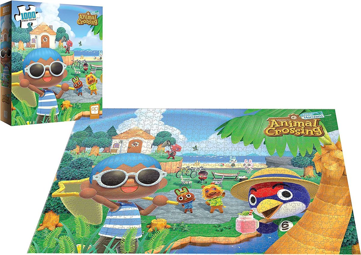 Wario64's tweet image. Animal Crossing “Summer Fun” 1000 Piece Jigsaw Puzzle is $10.83 on Amazon amzn.to/3c91SFX #ad