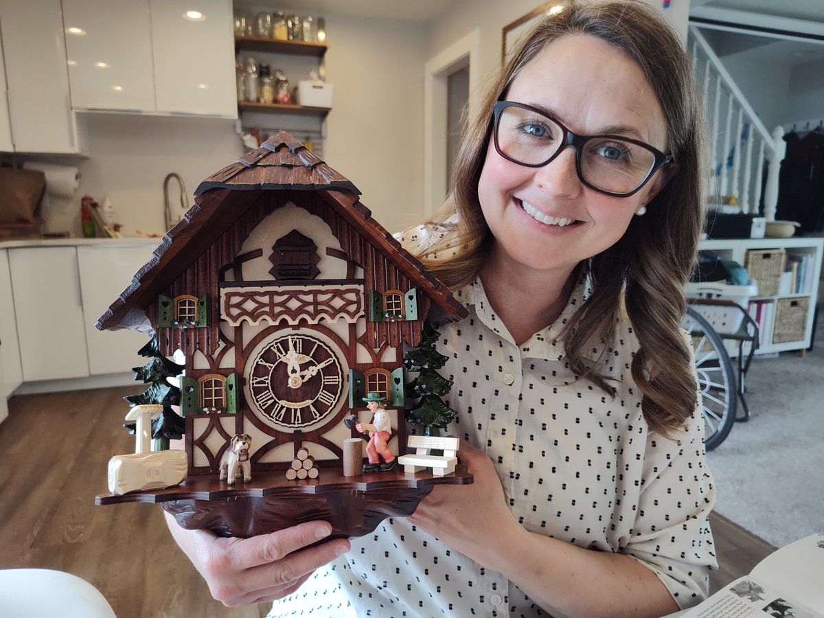 chadnuesmeyer's tweet image. Heathers #cuckooclock arrived today. Super cool and fun momento of our time in the #blackforest