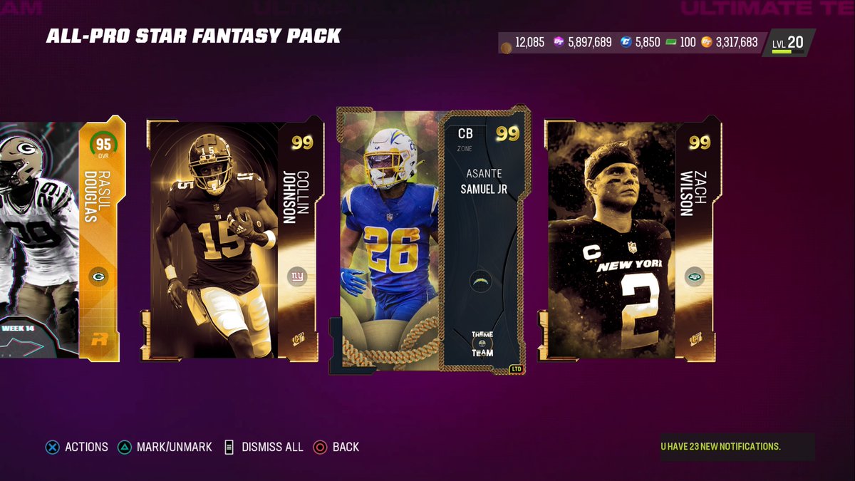 XxTJMx's tweet photo. #PS5Share, #MaddenNFL23 @Zirksee @theactualcc @jokercale @swiftyoutube_ @scomo843 @samiyosyoutube pack of the ? https://t.co/I4b7ssKbKu