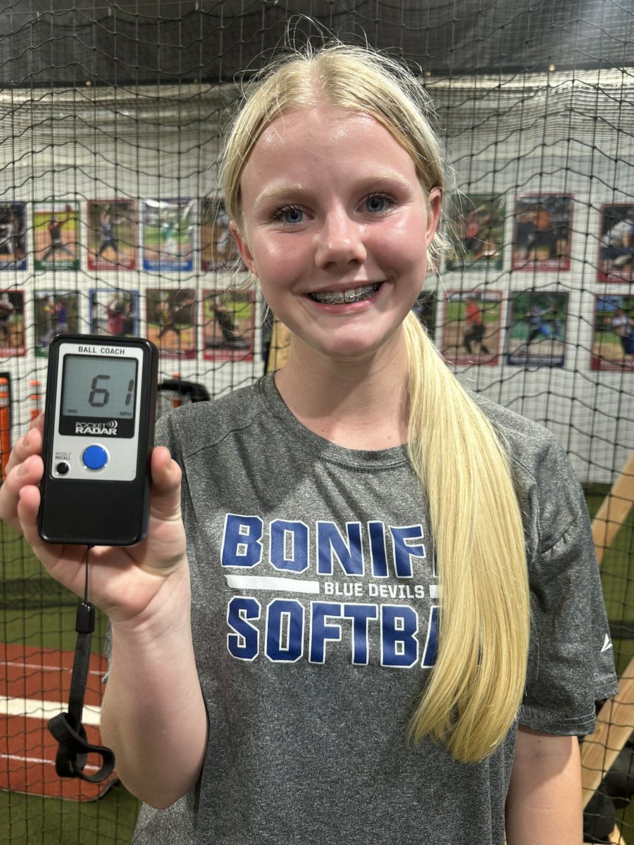 CoachOAllZones's tweet image. Savannah Ludwig (2028 - So Cal SoCal Athletics Marinakis/ Causey 2027 Premier) with a new personal best speed of 61 mph.. hard work and determination pays off!! @SavLudwig19 

#funtowatch