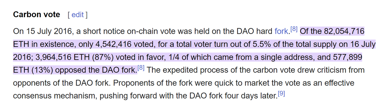 Richard Heart (@richardheartwin) on Twitter photo <a href="/ercwl/">Eric Wall</a> <a href="/WeissCrypto/">Weiss Crypto</a> <a href="/elonmusk/">Elon Musk</a> <a href="/cz_binance/">CZ 🔶 BNB</a> <a href="/VitalikButerin/">vitalik.eth</a> <a href="/saylor/">Michael Saylor</a> <a href="/APompliano/">Anthony Pompliano 🌪</a> So few will get this haha. The #Ethereum we all know and love is actually a fork of the original. The result of a poorly written smart contract, someone that "exploited" it and the carbon "vote." <a href="/ercwl/">Eric Wall</a> <a href="/WeissCrypto/">Weiss Crypto</a> <a href="/elonmusk/">Elon Musk</a> <a href="/cz_binance/">CZ 🔶 BNB</a> <a href="/VitalikButerin/">vitalik.eth</a> <a href="/saylor/">Michael Saylor</a> <a href="/APompliano/">Anthony Pompliano 🌪</a> So few will get this haha. The #Ethereum we all know and love is actually a fork of the original. The result of a poorly written smart contract, someone that "exploited" it and the carbon "vote."