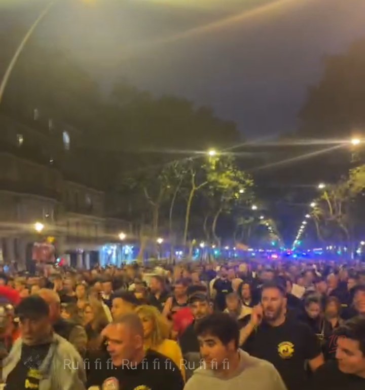 lukaspania's tweet photo. Brutal la asistencia de gente a la manifestación contra Ada Colau organizada por Dani Desokupa. Se puede seguir ahora mismo a través del Instagram de Vito Quiles. https://t.co/2mg3yuQgNE