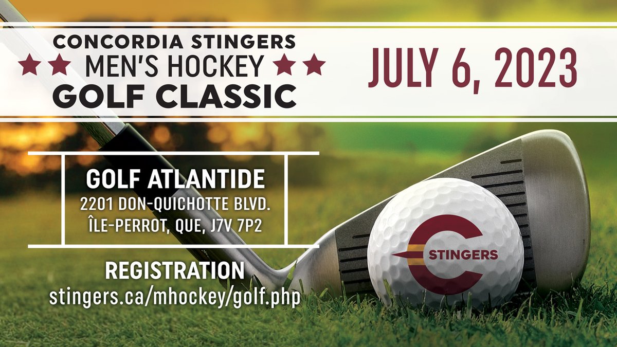 Concordia_MH's tweet image. FORE! 🐝🏒⛳️

Work on your short game in support of our program!

Sign up now for the Men’s Hockey Golf Classic on July 6 ➡️ tinyurl.com/5be84mm3

#CUhockey #CUstingers