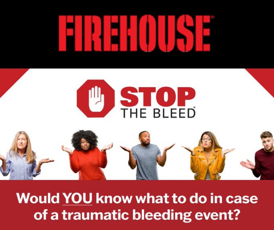 kmadura1's tweet photo. Today is National Stop the Bleed Day! Learn how to save a life https://t.co/6R0t8nI5Ba