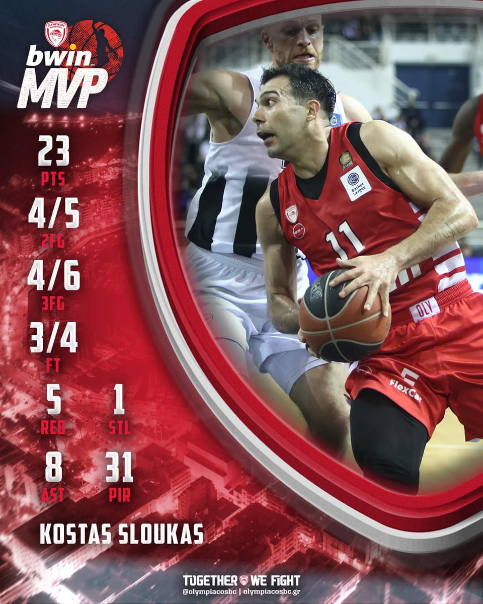 #bwinMVP: Kostas Sloukas

#OlympiacosBC #TogetherWeFight #WeAreOlympiacos #olybwin #PBCOLY