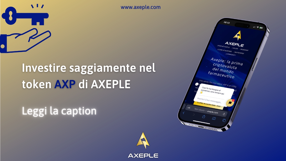 📢 Scopri come investire saggiamente nel token AXP di AXEPLE e ottenere il 5% di sconto extra su Farmaxè! 💰 Non perdere l'opportunità di crescita con #AXP. Leggi di più sul nostro sito axeple.com ! #criptovalute #investimenti