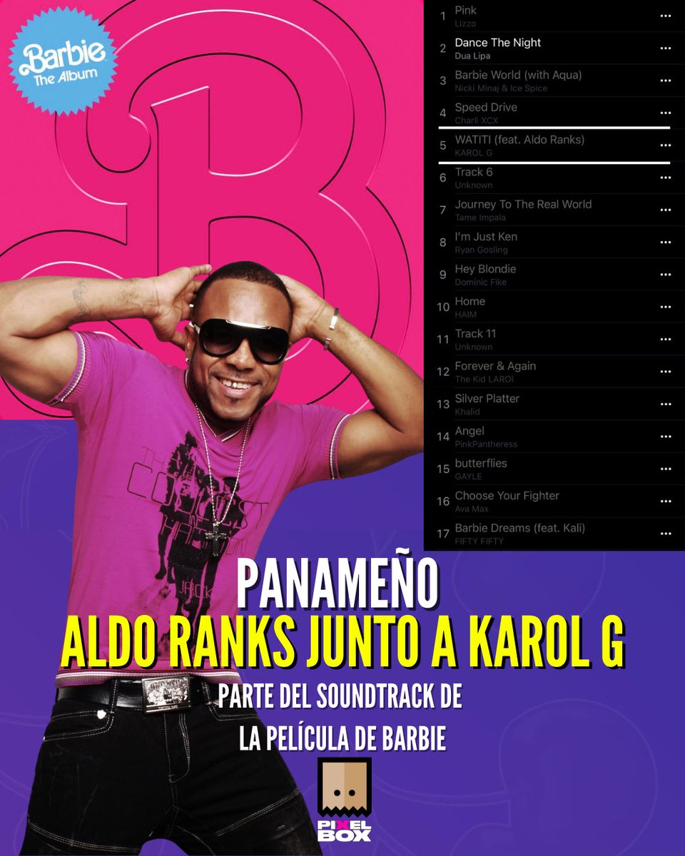 El Panameño Aldo Ranks junto a #KarolG parte del Soundtrack de la película de Barbie con la canción WATITI 😱🔥 #Panama #Karolg #Aldoranks #Barbie #barbiemovie