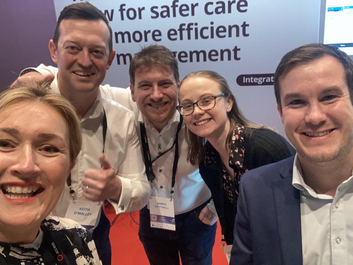 Jen_Neffer's tweet photo. Presenting @TheAccessGroup team that today demoed patients being safely and securely discharged from hospital back into their home & community, improving quality of life & avoiding readmission via #socialprescribing and #remotemonitoring #FHSummit23 https://t.co/UyaRvLGvzR