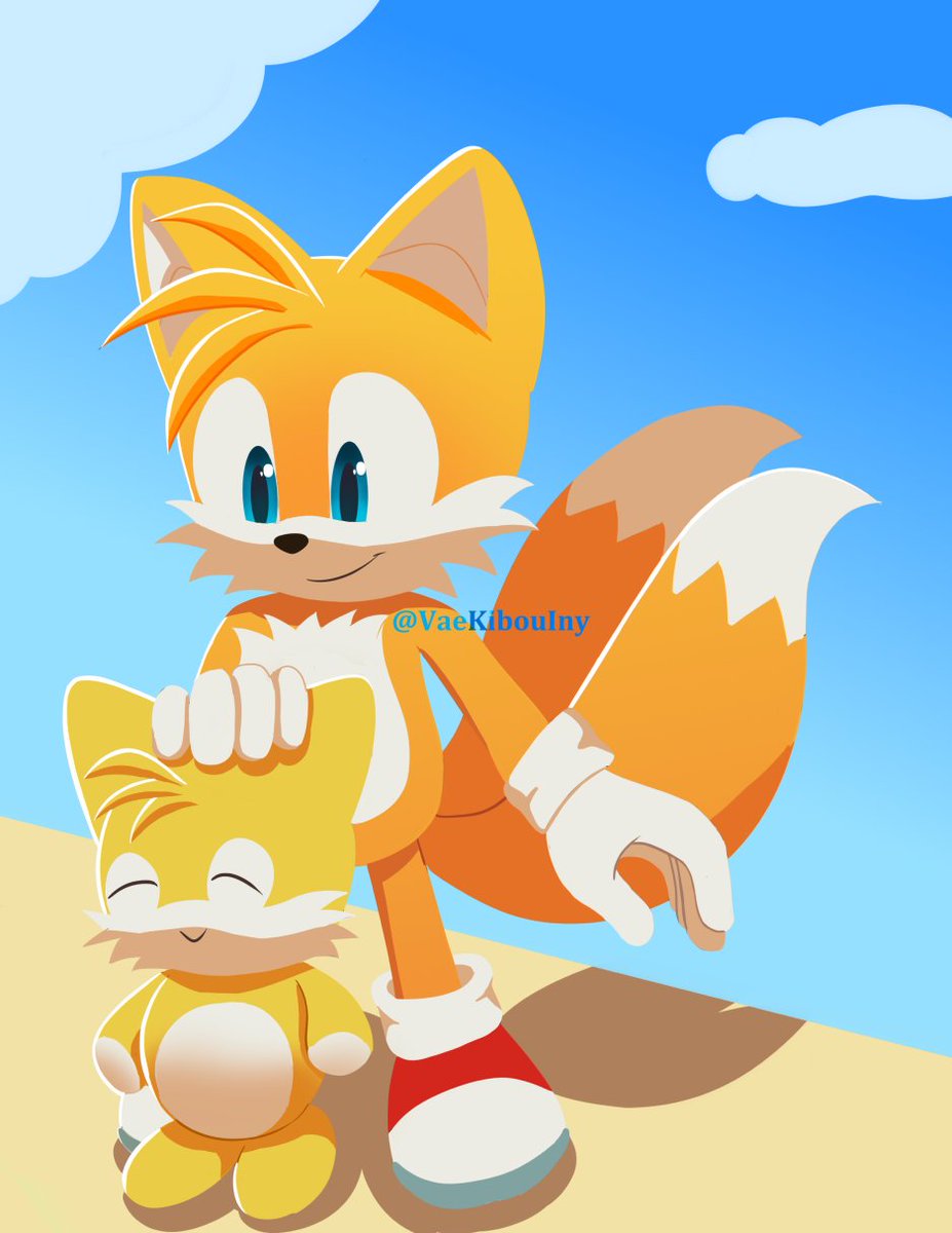 pelusa 🍂 on X: Classic Tails + Modern Sonic for an anon on