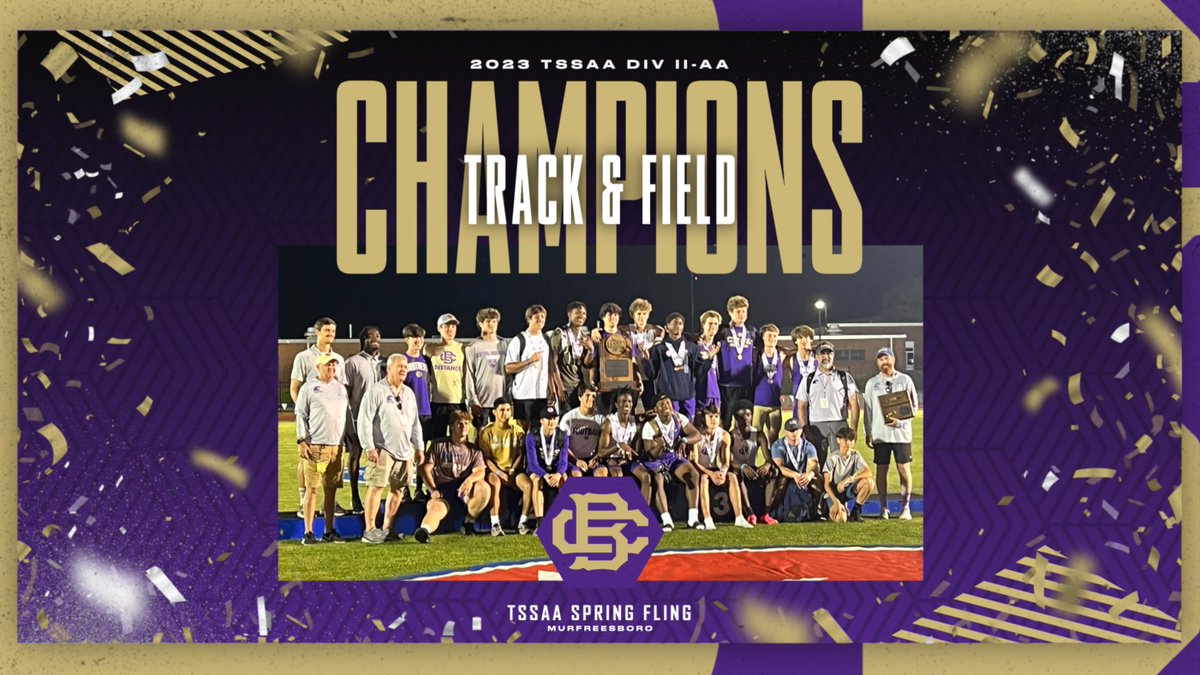 The Brothers ran wild in Murfreesboro and are bringing home some beautiful hardware to show for it. Congratulations to our student-athletes and coaches, Back-to-Back DII-AA Team State Champions in Track and Field!