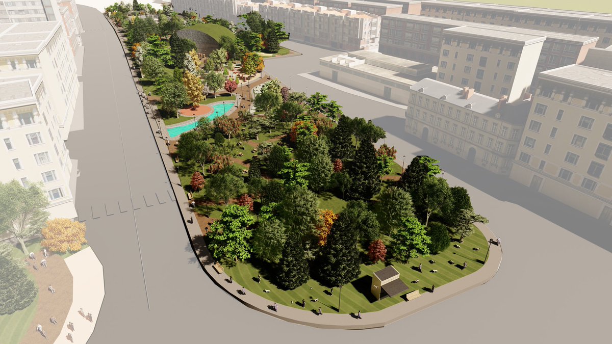 jsllana's tweet image. #Día14 Hoy también presentamos nuestra propuesta para el #Solarón: un gran pulmón verde en el centro de la ciudad para ganar en bienestar urbano y salud, mejorar la calidad del aire, contribuir a mitigar la subida de temperaturas y aumentar la biodiversidad