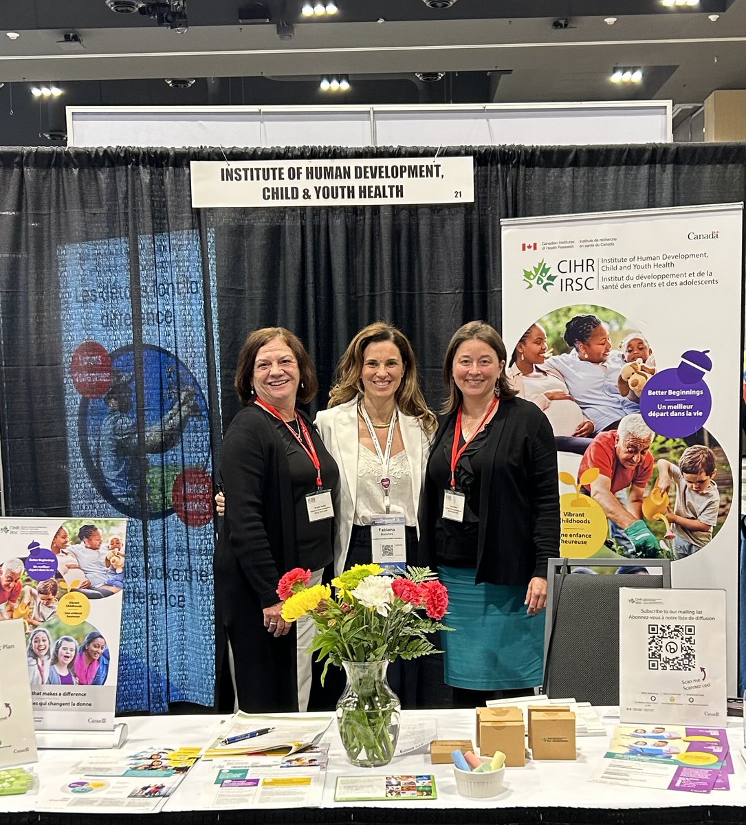 What’s new @CIHR_IHDCYH ? Check their booth at #CPS2033 @CanPaedSociety #BetterBeginnings #VibrantChildhoods