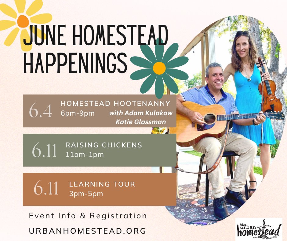 May Days at the Urban Homestead: Skill Share Sessions - mailchi.mp/urbanhomestead…