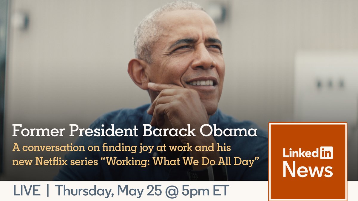 Today I’ll be speaking with @IraGlass, Caroline Suh, and some of the great folks featured in the @HGMedia and Netflix documentary series, Working: What We Do All Day about finding meaning and purpose in work.

Check out our conversation on LinkedIn at 5pm ET.…