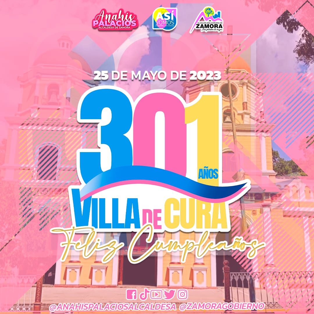 #VivirYProtegerAlPueblo 🇻🇪📝 Tierra de Poetas , Escritores , Pintores, Cantores , Artesanos, Danzantes, Luchadores,Cultores ...
Villa de Cura  llena de mucha Historia incomparable Feliz Aniversario 👏👏🥰🎂 <a href="/NicolasMaduro/">Nicolás Maduro</a> @MPPEDUCACION <a href="/_LaAvanzadora/">Yelitze Santaella</a> @PiedadQuintana1 <a href="/ClifZamora/">CLIF ZAMORA</a>