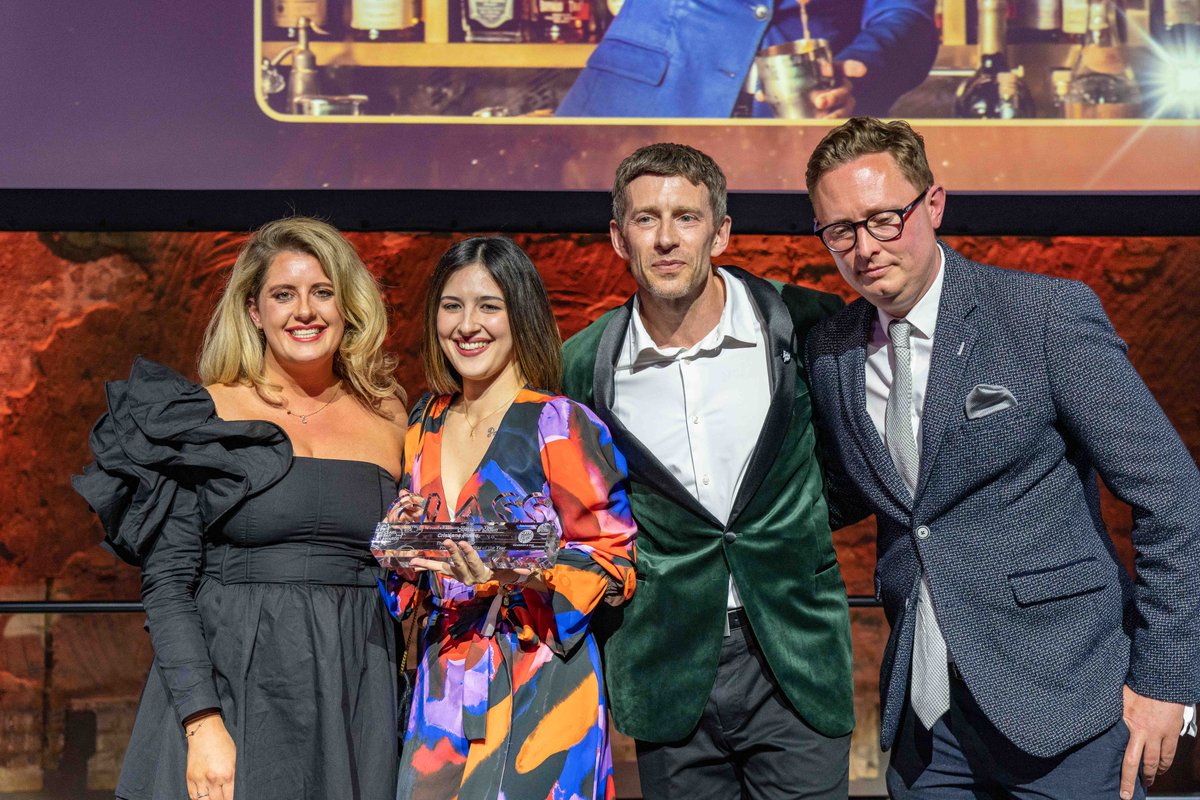 classbarmag's tweet photo. Congratulations to @crisppp96 from @thedonovanbar, our Front of House Star of the Year 2023! ๐ซ Partnered by @rabbithole #CLASSBarAwards
๐ธ @jonathansharpphotography https://t.co/fh21s2oW9h