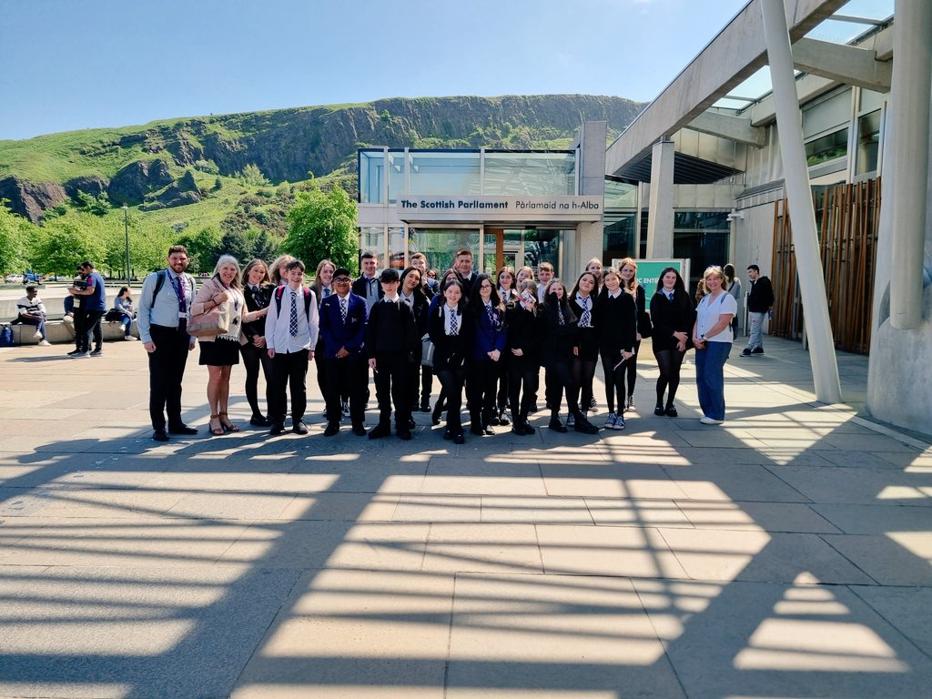 Excellent visit to the <a href="/EducationSP/">ScotParl Education</a> today! 23 S1, S3 and S5 pupils went along to watch <a href="/ScotGovFM/">First Minister</a> 's questions. Lots of really great answers and questions from the pupils! Thanks to <a href="/JohnSwinney/">John Swinney</a> <a href="/markruskell/">Mark Ruskell</a> <a href="/murdo_fraser/">Murdo Fraser</a> for answering our questions afterwards! #ci #rc