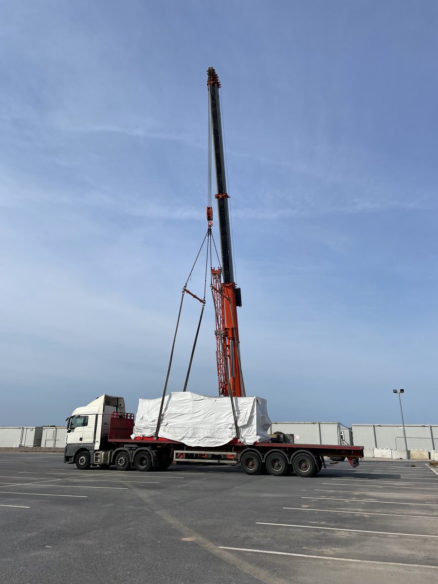 TungstenWest's tweet photo. Exciting developments on site as we received delivery of seven ore sorters supplied by @TOMRAGroup  - this ground breaking x-ray transmission technology will sort valuable #Tungsten and #Tin bearing ore from waste rock and reduce our energy consumption. @TOMRAMining #Mining https://t.co/FbyL6S2SRc