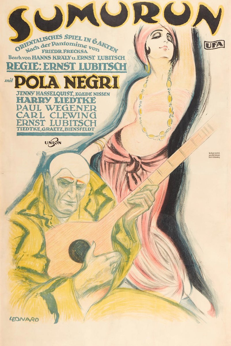 CONFERENCE 27.05 - 15:00 @ CINEMATEK
Pola Negri, actress and dancer. Screen acting in relation to dance. + discussion in English - Free entry
——
The conference is followed by the screening of "Sumurun" @ 17:00