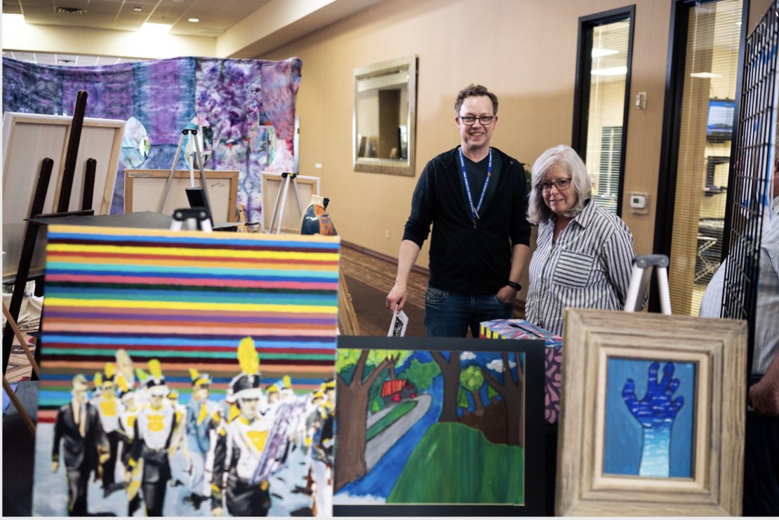 HISD teacher artwork creates a poignant dialogue at CAMH exhibition 🤩

Read more about it + see more pics here —> blogs.houstonisd.org/news/2023/05/2…