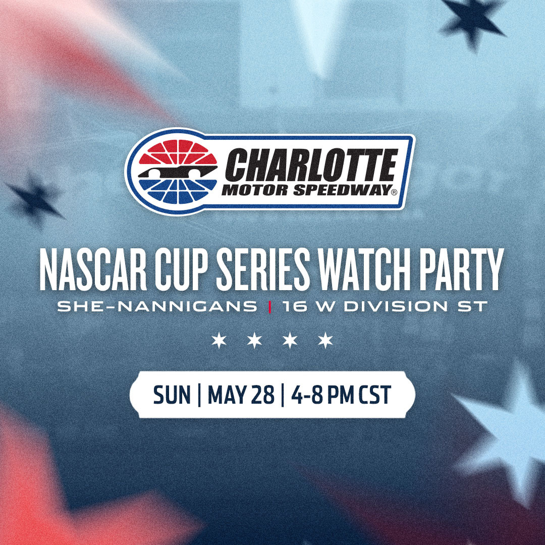 Join us this Sunday, May 28 for a #CocaCola600 Watch Party!

📍 @ShenannigansHOB | 4-8PM