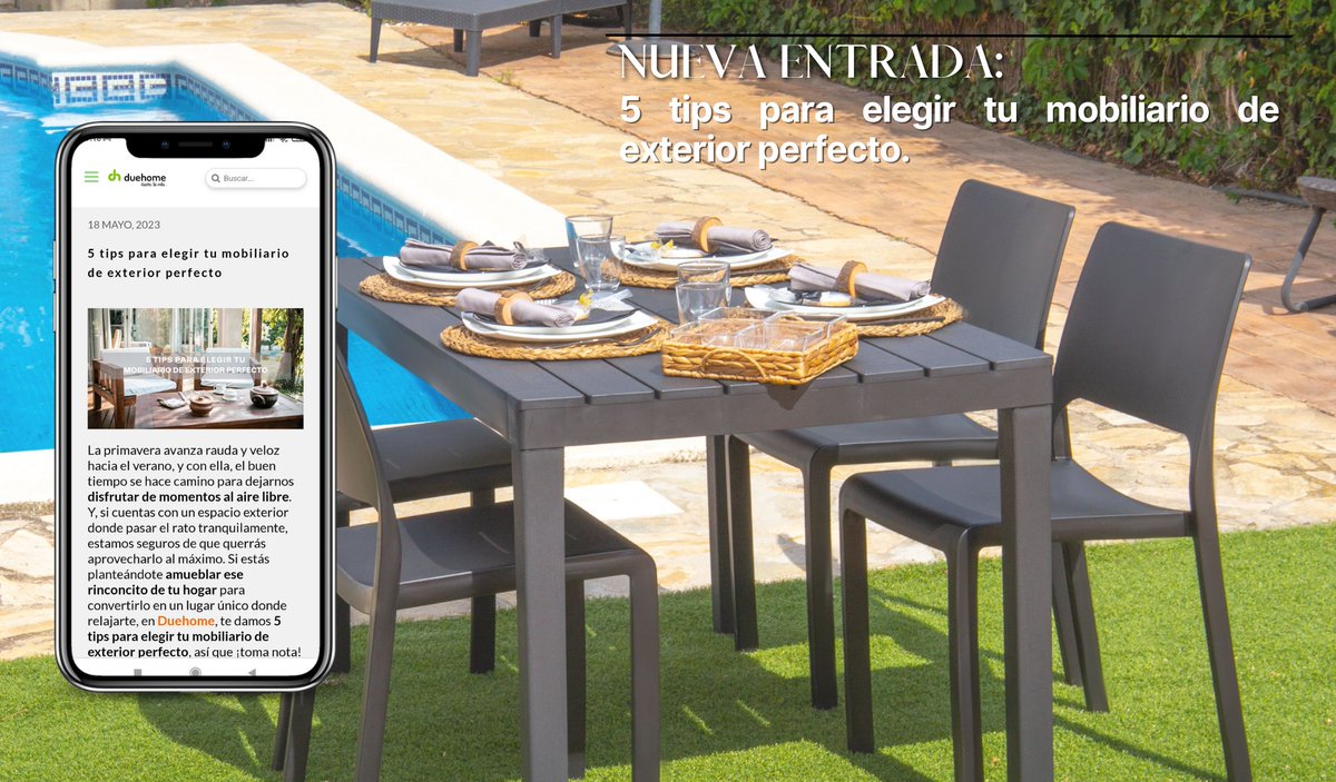 Duehome's tweet photo. No todo es lluvia... Queda poquito para el verano🌞
y queremos enseñarte 5 tips para elegir tu mobiliario exterior. 👀¿Has visto todo lo que hemos traído nuevo?
👉🏼https://t.co/clI4gEpeGm https://t.co/rq1bgTr7cJ