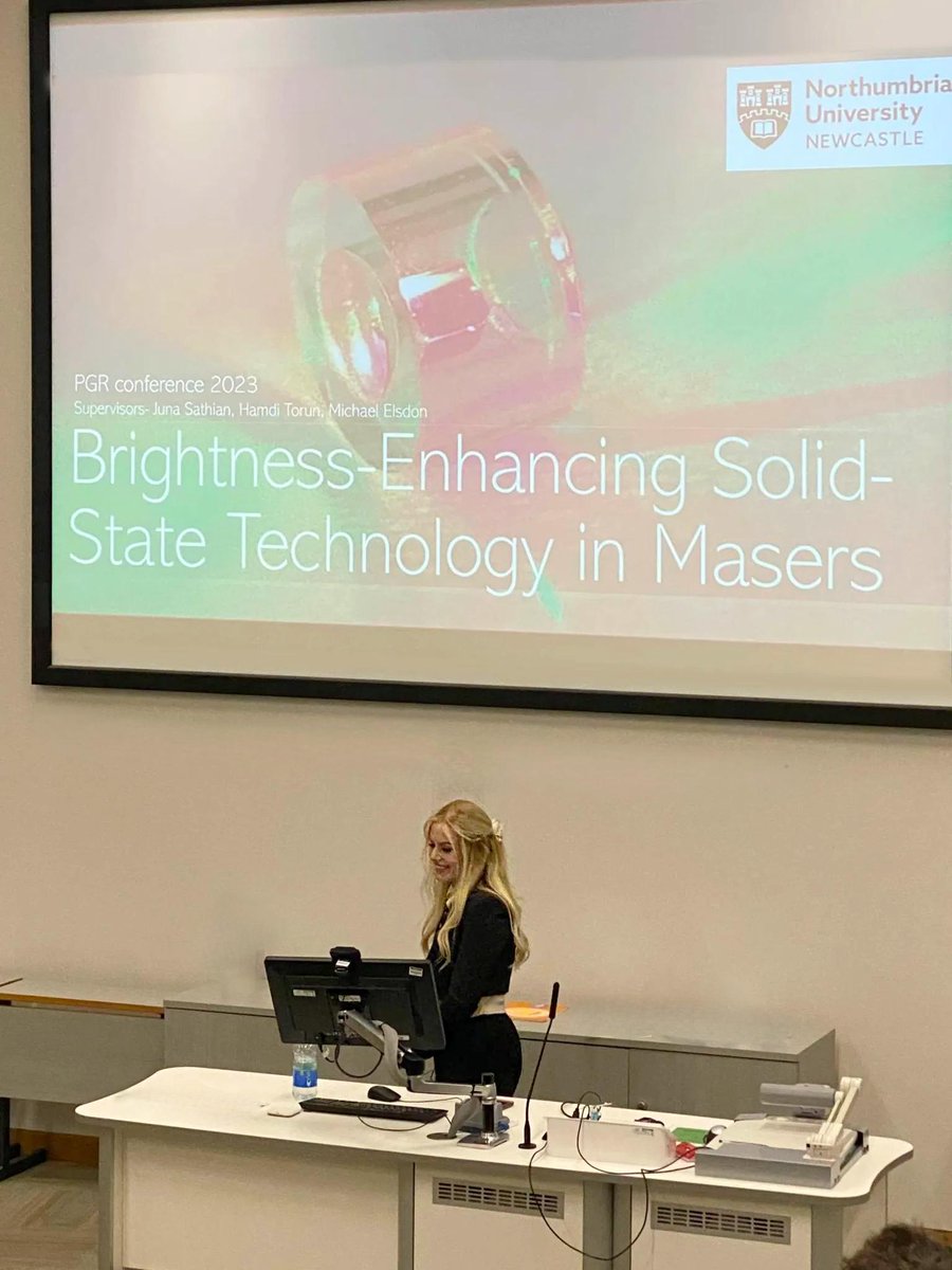 Maths Physics and Elec. Eng. @ Northumbria (@mpee_nu) on Twitter photo Another highlight of the PGR conference for @MPEE, here is <a href="/sophiarpurcell/">sophia rose</a> Long talking about her PhD project on MASERS and how to use solid-state devices to improve performance. Another highlight of the PGR conference for @MPEE, here is <a href="/sophiarpurcell/">sophia rose</a> Long talking about her PhD project on MASERS and how to use solid-state devices to improve performance.