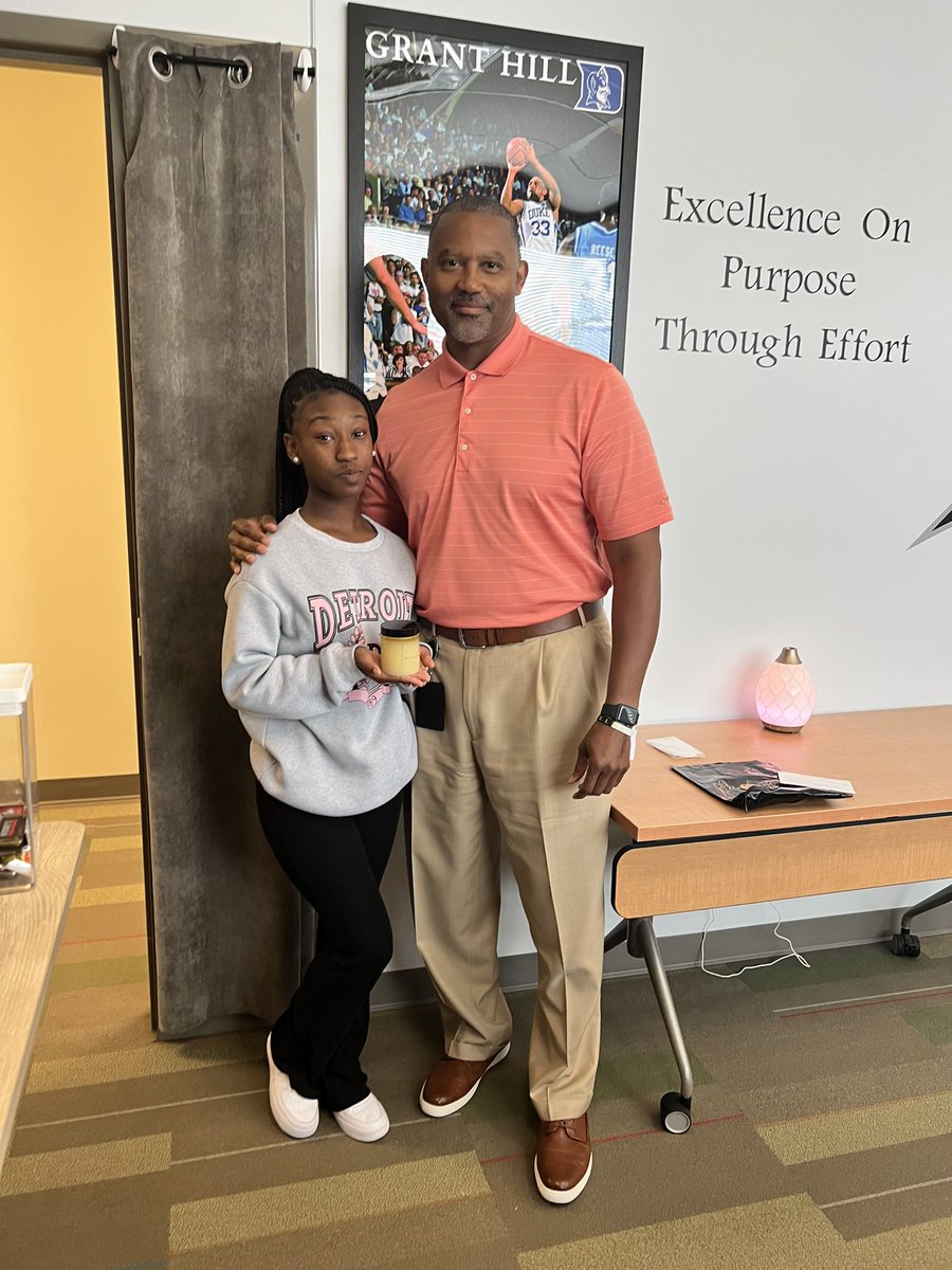 @PrincipalFaison (@theprincipalfai) on Twitter photo Hey world,
This is Lauren and she is here blessing me with her Heavenly Hygiene body scrub for men. Check this SGHS Entrepreneur out at LaurenAMcCowan.weekly.com to get yours. <a href="/SouthGarnerHS/">South Garner High School</a> #whatsyourE Hey world,
This is Lauren and she is here blessing me with her Heavenly Hygiene body scrub for men. Check this SGHS Entrepreneur out at LaurenAMcCowan.weekly.com to get yours. <a href="/SouthGarnerHS/">South Garner High School</a> #whatsyourE