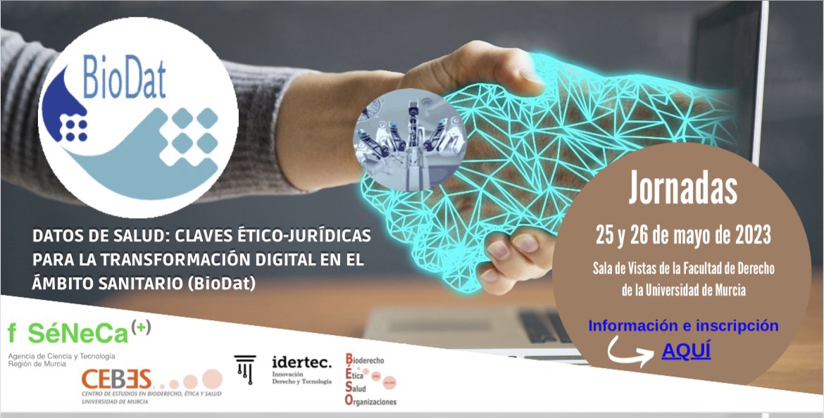 Gracias <a href="/GorkaSanchezNan/">Gorka Sánchez</a> #ProyectoBioDat <a href="/UMU/">Universidad Murcia</a> por vuestro trabajo, la organización de estas jornadas y la posibilidad de participar en la inauguración