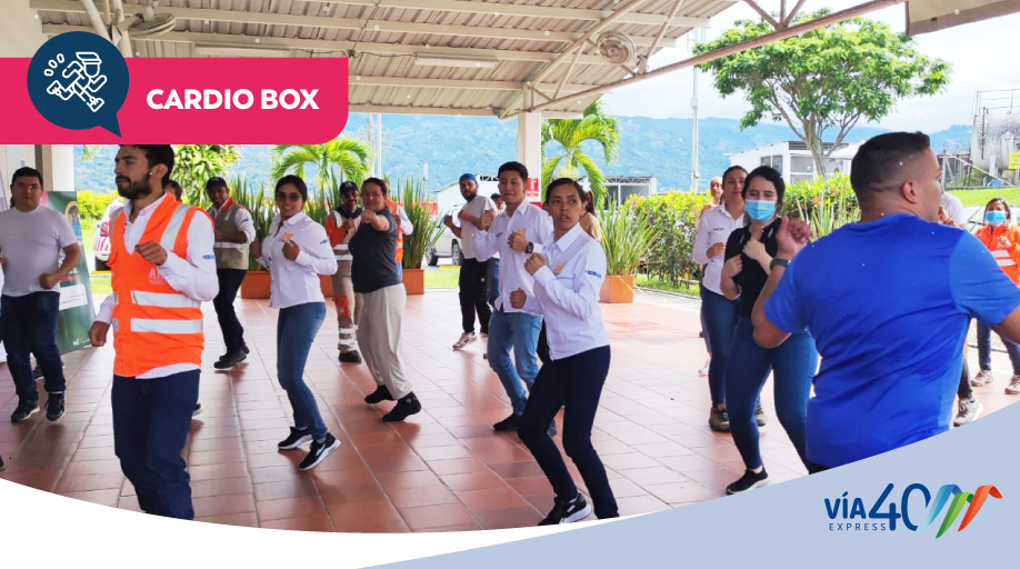 ViaSumapaz's tweet photo. 📍Realizamos una jornada de #CardioBox, en la cual, nuestros colaboradores y los colaboradores de las empresas contratistas del proyecto reconocieron la importancia de cuidar su salud y realizar acciones en pro de su bienestar☝. Conoce cómo vivimos este encuentro.
🔊Estas actividades son herramientas que nos permiten avanzar por nuestro objetivo de cero accidentes.
-
#Vía40Express #VINCIHighways #SST #SaludEnElTrabajo #SeguridadEnElTrabajo #TrabajoSeguro #MovilidadPositiva #SafetyWeek #TogetherWeCare #PositiveMobility #VINCIConcessions #CeroAccidentes