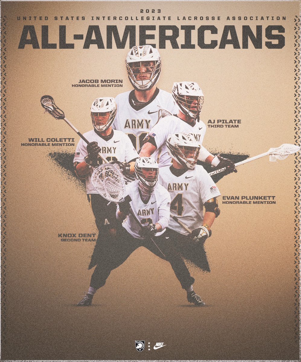 💥BOOM💥

We had five guys named @USILA_Lax All-Americans!

🗞️: goarmywestpoint.com/news/2023/5/25…

#GoArmy | #FamilyToughnessTradition | #KeepTheChange