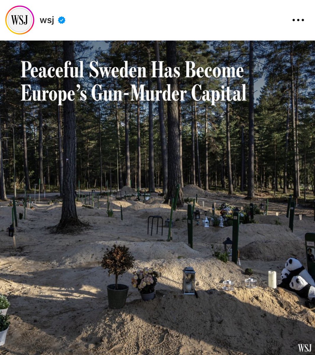 Gun control appears to no work much for Sweden?