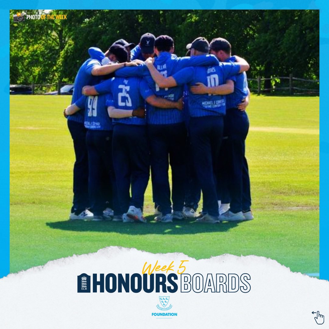 SussexCricketFd's tweet photo. Congratulations to everyone that made the Week 5️⃣ Honours Boards! 🏆

Special mention to Board toppers…
🏏 Pruthviraj Kand | @HaywardsHeathCC 
🎳 Ben Duffell | @LittlehamptonCC 

#SussexHonoursBoards | #PhotoOfTheWeek 🏷️📥 https://t.co/7L6mFTzfzr