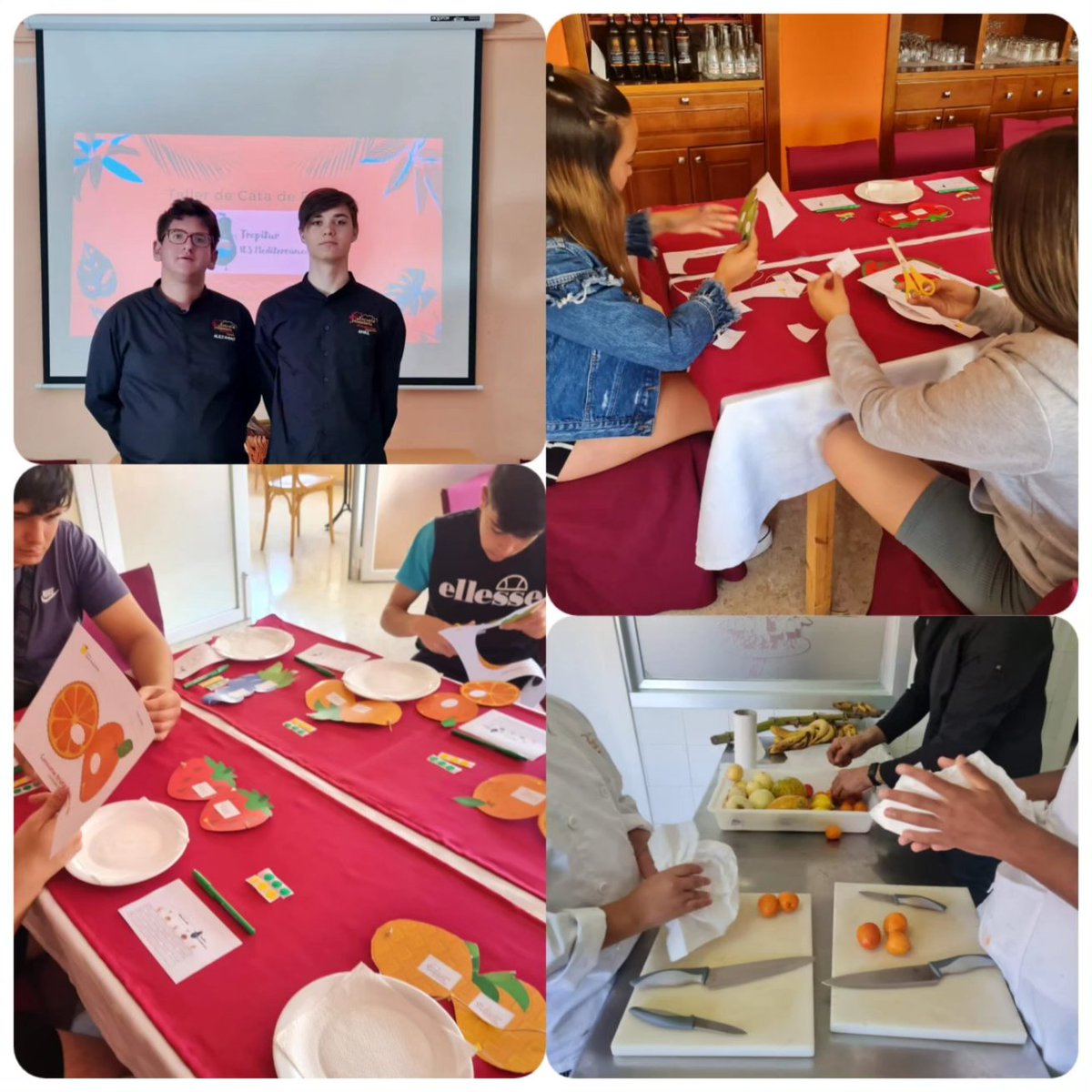 IES_Med's tweet photo. Esta semana continuamos la feria de turismo con una cata a ciegas. Agradecemos a nuestra escuela de Hostelería y a frutería Fátima, su implicación y paciencia. @patrimonio_and @proealdea
@la_demanda_gourme #vivirysentirelpatrimonio
#programaaldea
#turismocostatropical https://t.co/BCNnPCbIuj