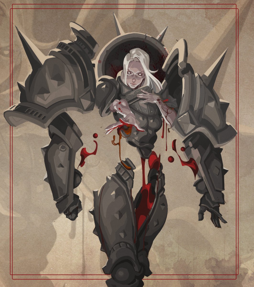 Zurahel1's tweet photo. Wip of a project I’m working on for myself. Here is some early concept and miscellaneous recherche for an iron maiden character design https://t.co/IUPYJawVDh