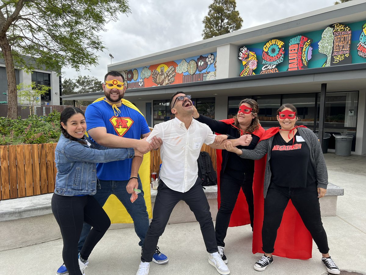 pmkarlin's tweet photo. Smythe Elementary Improving Chronic Absenteeism Network (ICAN) Superhero Team! @SYSDschools @SanDiegoCOE https://t.co/94CBaU6KOn
