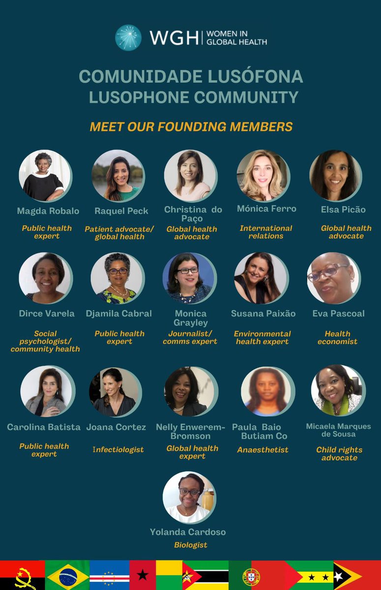 MagdaNRobalo's tweet photo. This 25th May, #AfricaDay2023, on the margins of #WHA76, 16 women from across 4 continents came together to establish a Chapter of #ComunidadeLusófona of @womeninGH to affirm their determination to fight power &amp; privilege in Global Health. Proud👏🏽👏🏽👏🏽 https://t.co/nKJUsLQUe6
