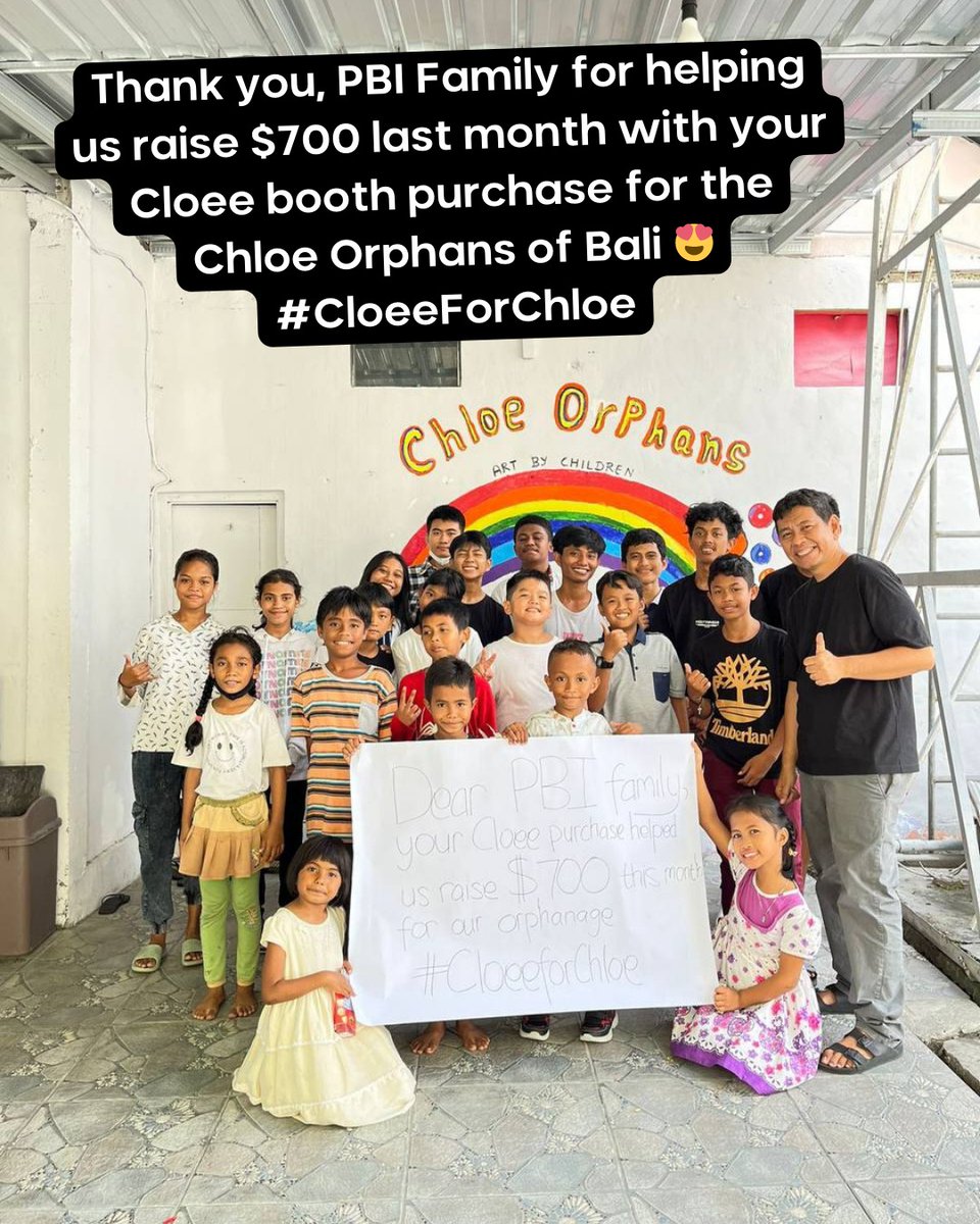 Thanks to all those who purchased photo booths last month each sale donated toward the Chloe Orphans in Bali.