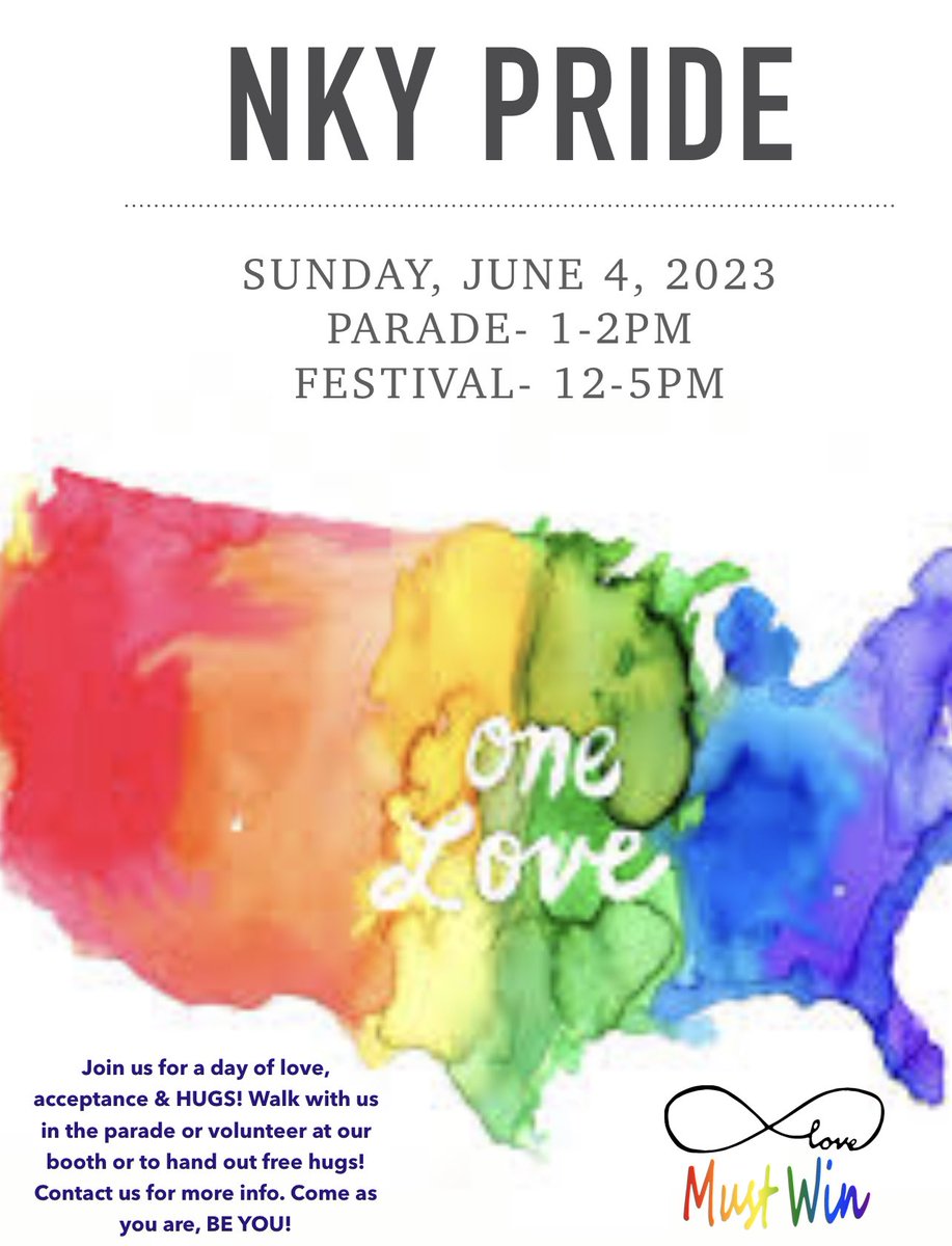 Come spread some love with us at NKY Pride!!!! 🏳️‍🌈🏳️‍⚧️🏳️‍🌈🏳️‍⚧️🏳️‍🌈🏳️‍⚧️🏳️‍🌈🏳️‍⚧️🏳️‍🌈🏳️‍⚧️🏳️‍🌈🏳️‍⚧️🏳️‍🌈🏳️‍⚧️🏳️‍🌈🏳️‍⚧️

signupgenius.com/go/70A0F4DAEA9…