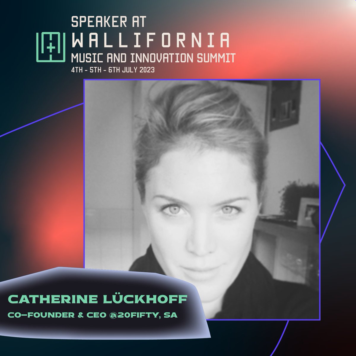 🥁NEW SPEAKER ANNOUNCEMENT🥁

@cluckhoff 

Don't miss the opportunity to meet her!  📷➡️lnkd.in/eJwFzBQM

#MusicTech #Wallifornia #Summit #WMT2023 #investing #venturing #connecting
