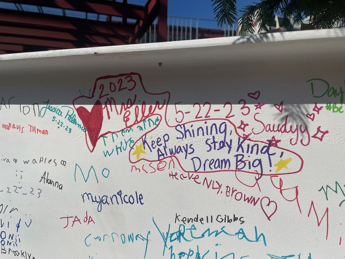 emdave3's tweet photo. What a day. The final steel beam is locked in place on the new Bancroft School. 

To take language from the amazing @teacher_city: Keep
shining, always stay kind, and dream big. 

Can’t wait for ribbon cutting in 2024! https://t.co/jsCM2h7ttq