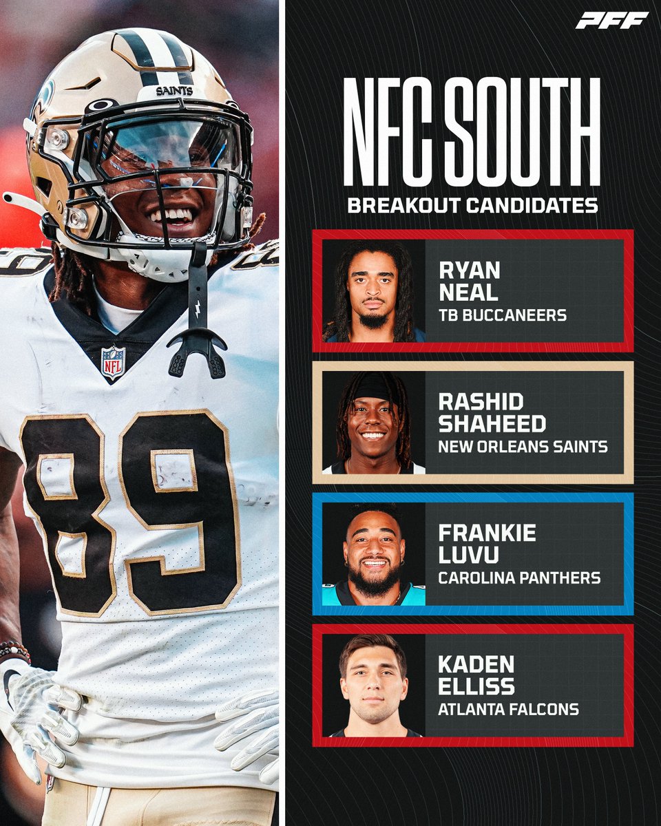 PFF's tweet photo. Who is breaking out in the NFC South? 

(presented by @meetfabric) https://t.co/HijCszve0K