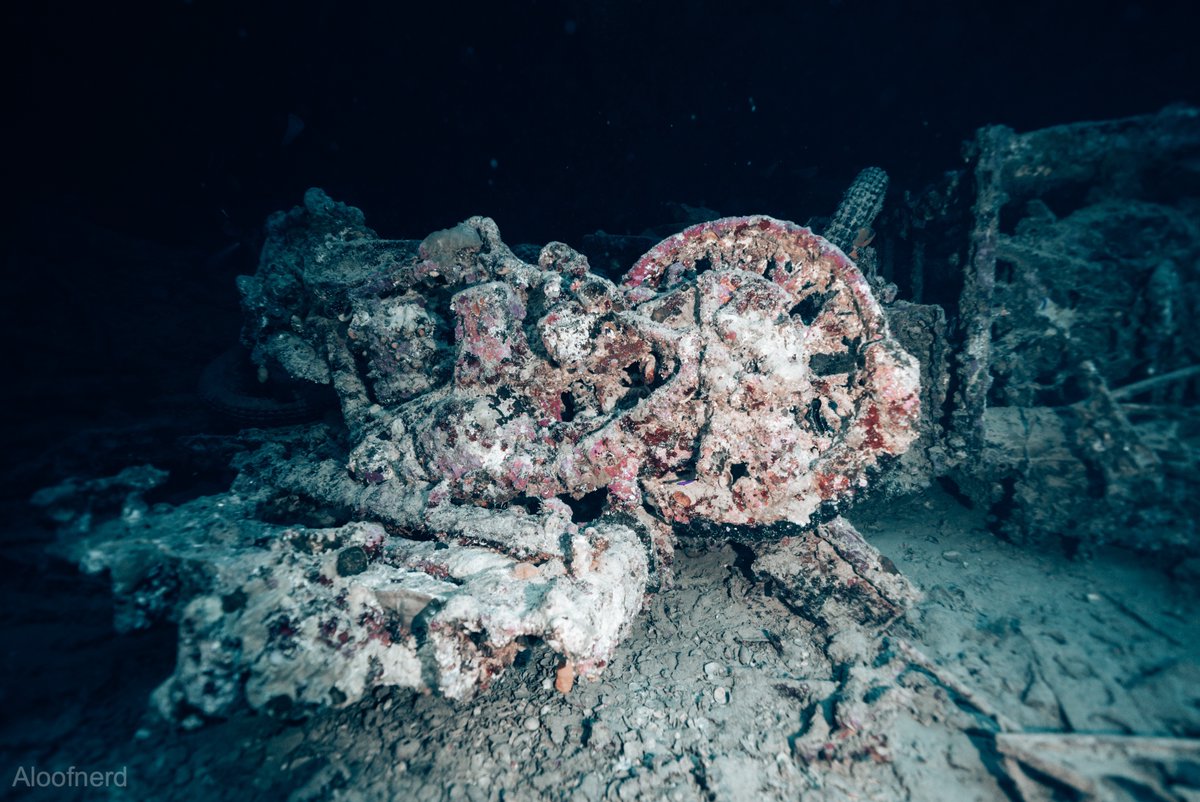 aloof_nerd's tweet photo. Have you dived The #Thistlegorm? A WWII British ship which sank in a Luftwaffe air raid in 1941. Declared as one of the best #shipwrecks in the world, by @Padi, this #shipwreck has been my a centerpiece to my #redsea research.
.
.
#scubadiving https://t.co/nkdL1NwmcZ