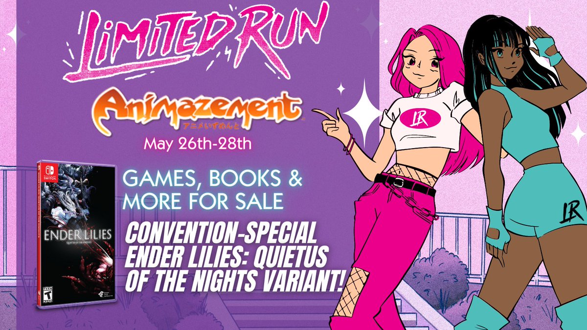 In Raleigh for Animazement this weekend?

Come visit us at our booth! We're bringing tons of games, books, an special Ender Lilies variant and so much more! We'll see you tomorrow when the show floor opens at 1pm!

More details + let us know you're coming: bit.ly/3WAp8iP