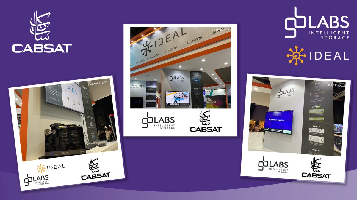 GB_Labs's tweet image. Last week we were in Dubai at @CABSATofficial showcasing our latest innovation Unify Hub on our partners @Ideal_sys stand! #CABSAT2023 #IntelligentStorage #technology #TBT