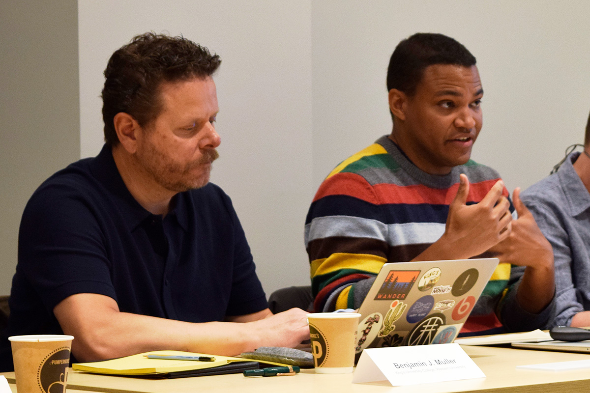 Thought-provoking presentation on Varieties of Failure  in technical systems at/around the border by <a href="/PhilippeMFrowd/">Philippe M. Frowd</a> &amp; <a href="/Biometricstate/">Benjamin J. Muller</a>. “I don’t know if it’s a deliberate failure, but there is a kind of deliberate approach to carry on, despite some of the failures."