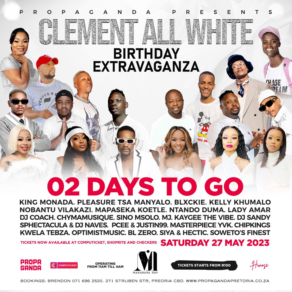 clementmaosa's tweet photo. Kgwedi e fidile,,, a reyeng ro jaivaβ¦π€£π iWeekend yenkulu!
Re tla kopana Pitoriβ¦ tickets are at computicket! Danko ππΎππΎ https://t.co/B1Y4zlRt7G