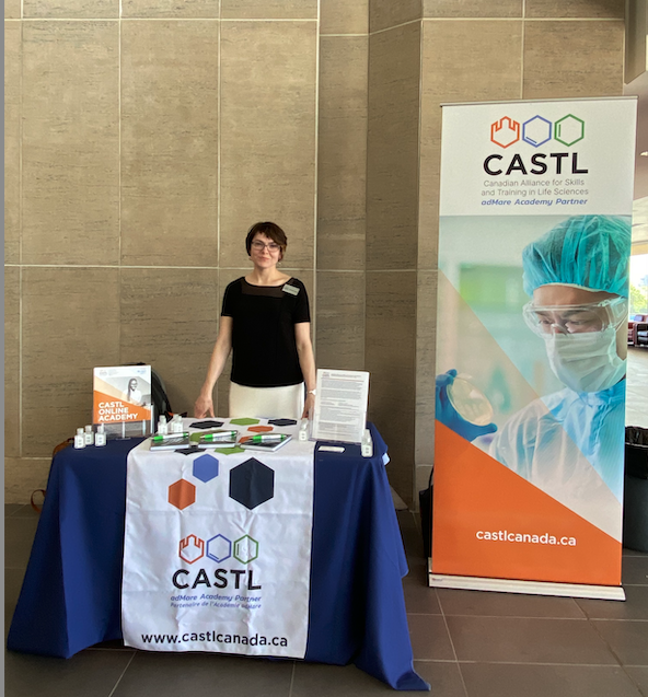 CASTL's Academic Partnerships Manager, Magdalena Mahlstedt, is in Ottawa today for Life Sciences Day with <a href="/CarletonScience/">Carleton Science</a>. Stop by and say hi and learn more about how we are training Canada's biomanufacturing workforce! 🔬🦠🧪