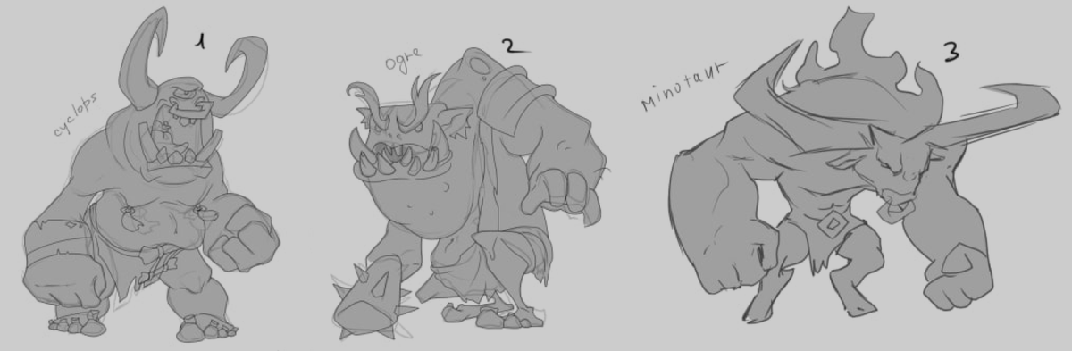 CrossroadsMyth's tweet photo. Some behind the scenes sneaks of conceptual #sketches of monsters said to be roaming the lands of Mythenia in Crossroads: Myth. Built on #tezos 

Lead your squad into battle against these heinous creatures. Hand drawn by our very talented and passionate designer, Kate.