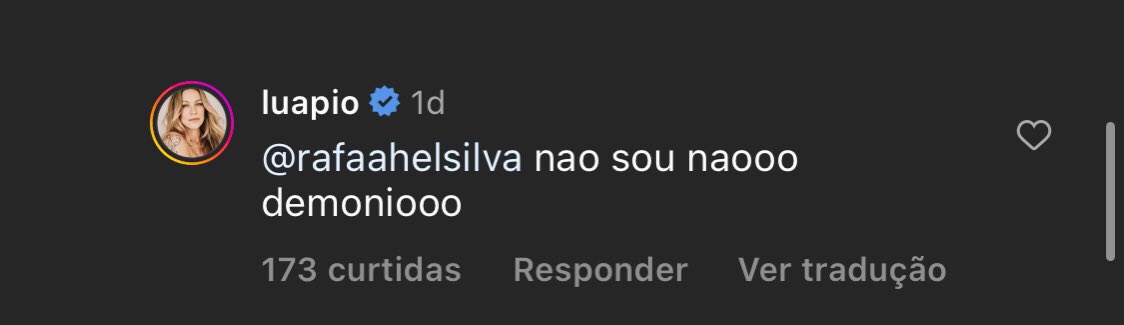 gabrielatornai's tweet photo. a resposta da Luana piovani no @acessiveiscast quando alguém pgt se ela era bolsominion kkkkkk #acessiveiscast https://t.co/6uUxnmuYZz